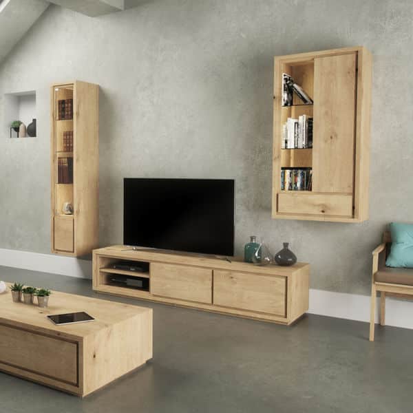 Meuble tv en bois sur mesure au design moderne et épuré