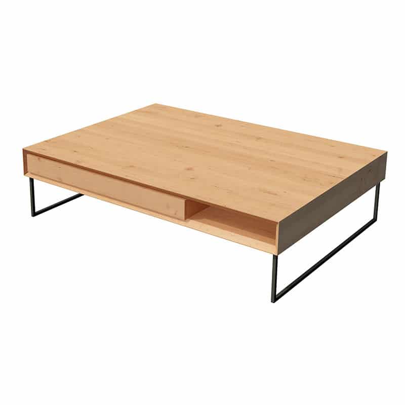 Table basse design scandinave métal bois
