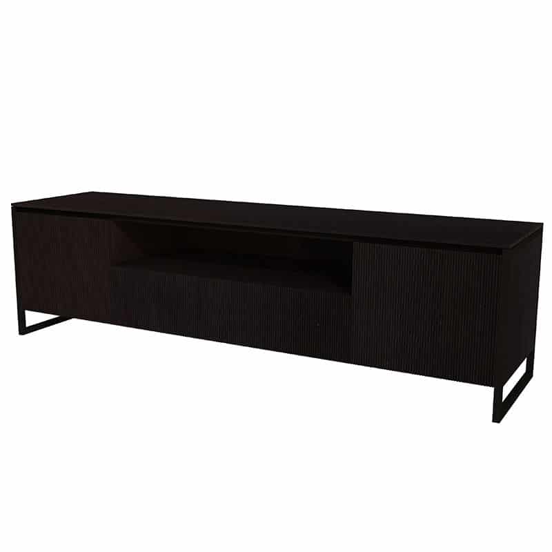 Meuble Tv métal bois design industrielle épuré