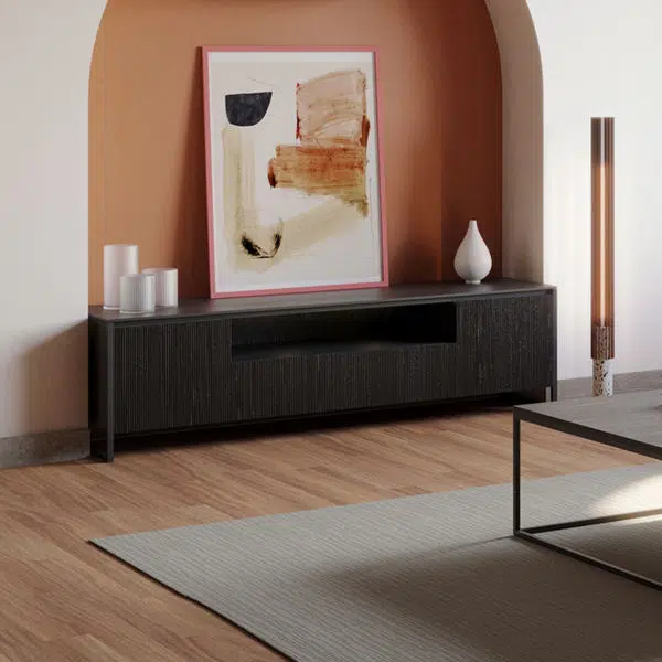 Table basse et meuble tv design métal bois