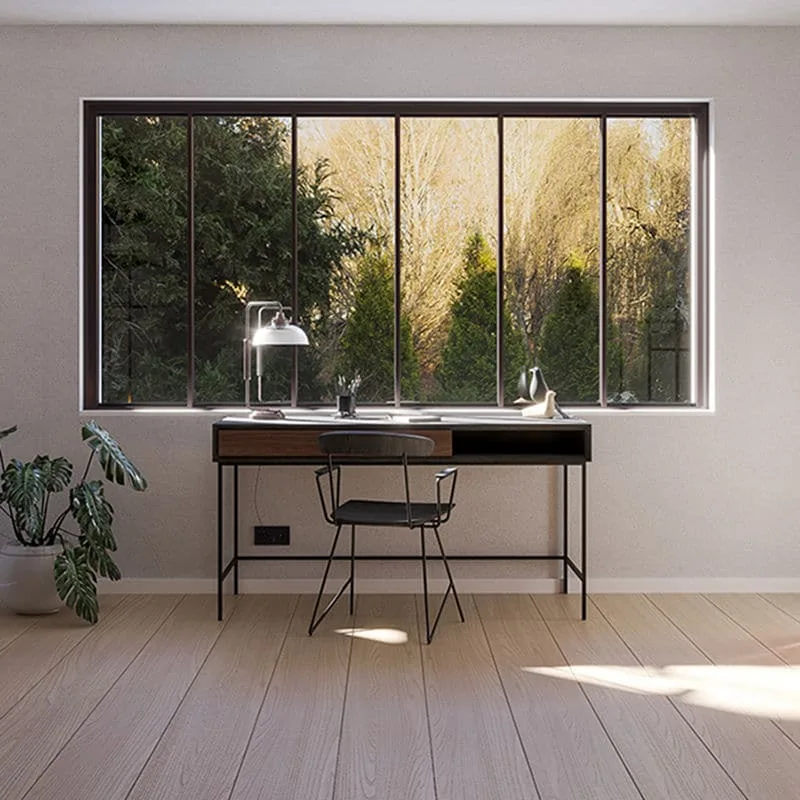 bureau bois métal design scandinave sur mesure